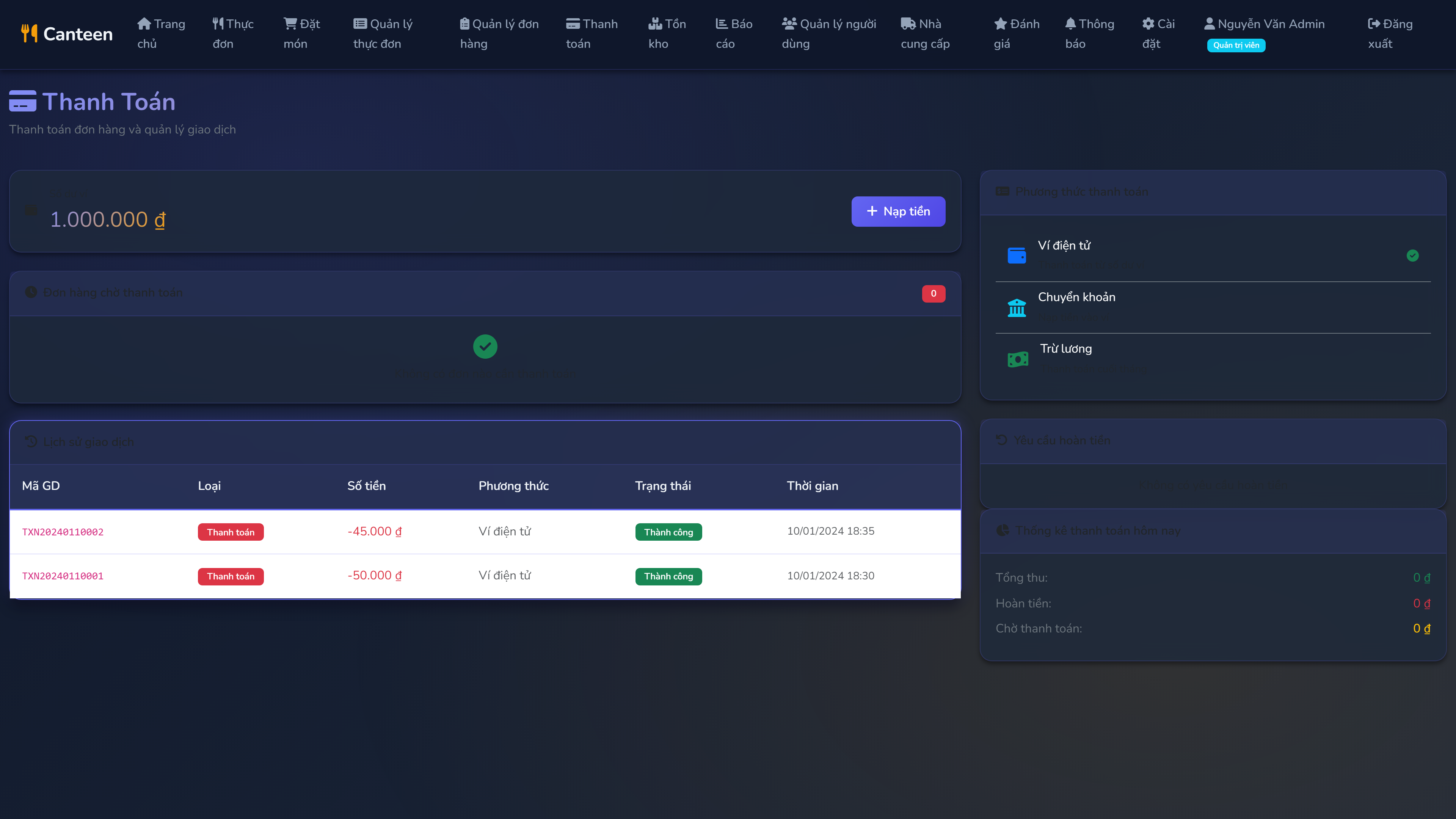 4. Payment System